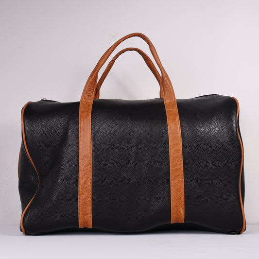 Daily Duffel: Pitch Black + Carmel