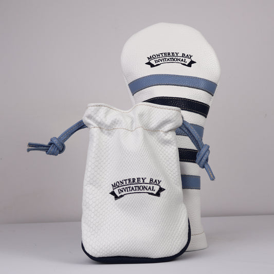 Headcover Set: Pure White + Navy + Carolina Blue
