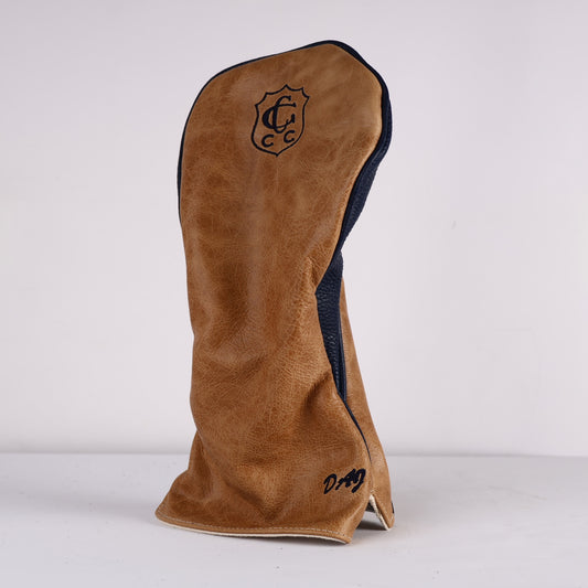 Triptych Headcover: Navy + Vermont Honey