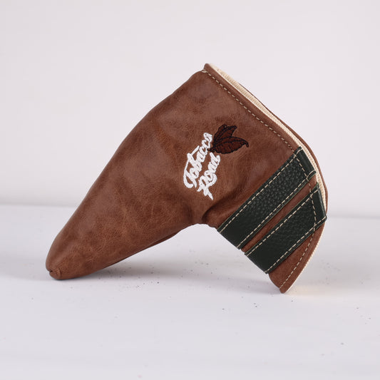 Blade Putter Headcover: Tobacco Brown + Olive