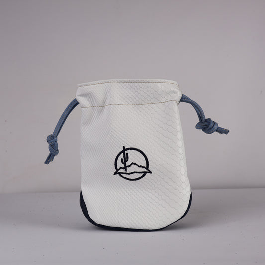 Valuables Pouch: White Boa + Carolina Blue + Navy