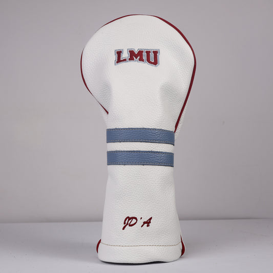 Driver Headcover: Pure White + Sunday Red + Carolina Blue