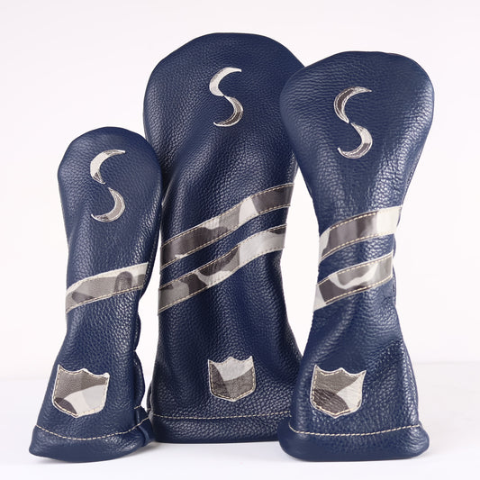 Headcover Set: Navy + Grey Camo