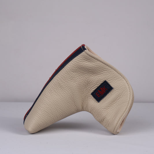 XL Blade Headcover: Sand + Navy + Sunday Red