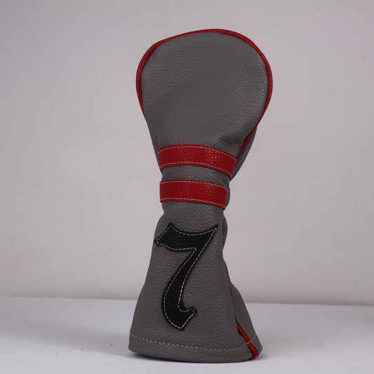 Wood Headcover: Granite Grey + Sunday Red