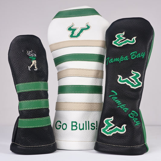 Headcover Set: Emerald Green + Sand + Pure White + Pitch Black