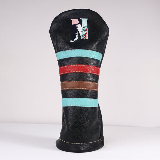 Driver Headcover: Pitch Black + Tiffany + Tobacco Brown + Sunday Red