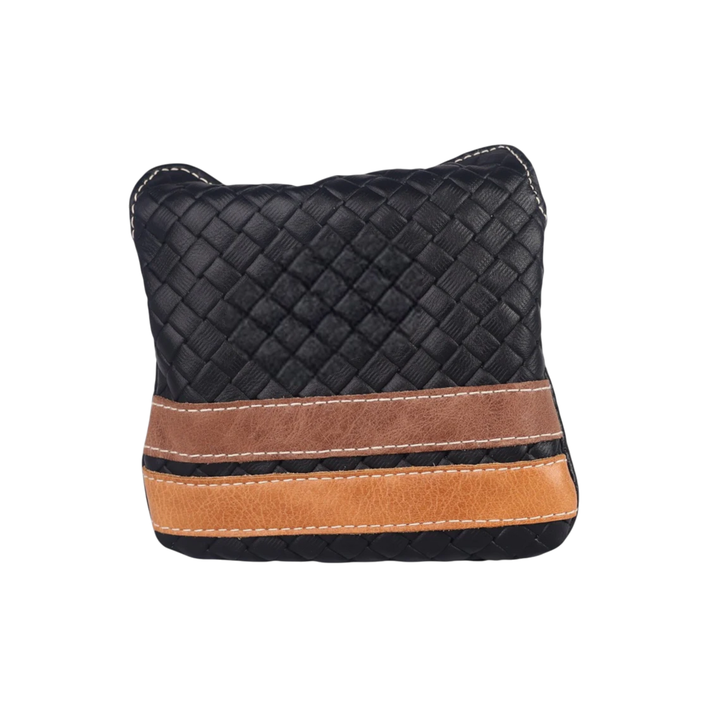 Mallet Putter: Black Sassari + Tobacco Brown/ Carmel