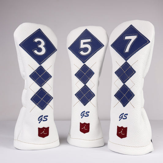 Headcover Set: True Blue + Pure White