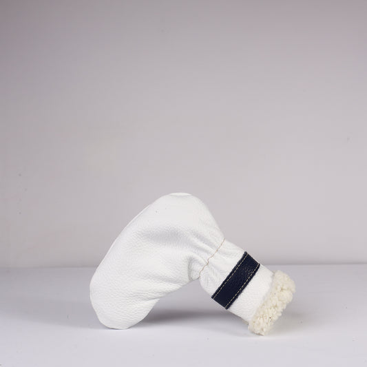 Cloud Putter Headcover: Pure White + Navy