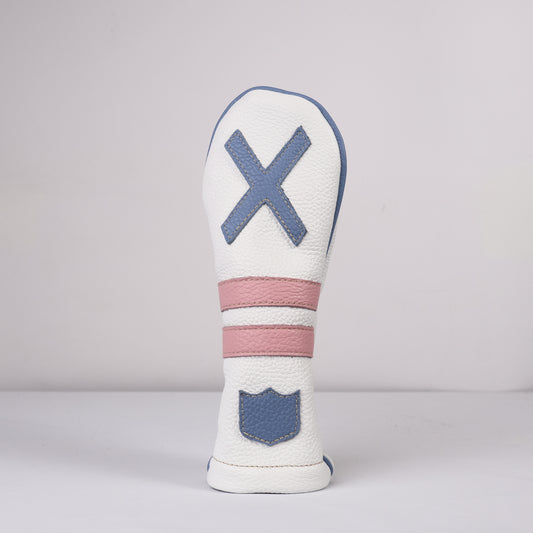 Hybrid Headcover: Pure White + Carolina Blue + Light Pink