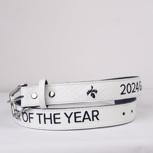 Strato 3.0 Belt: White Boa + Navy