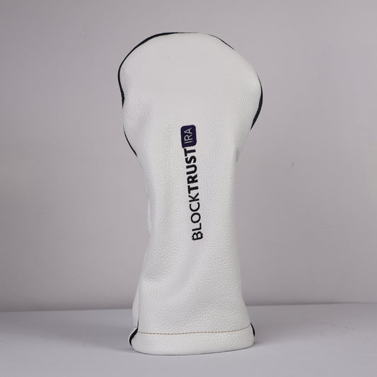 Driver Headcover: Pure White + Pitch Black + Laker Purple