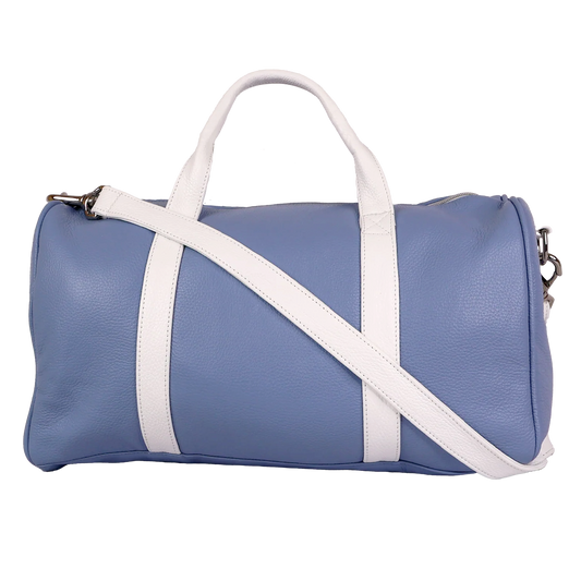 Daily Duffel: Carolina Blue / Pure White