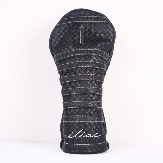 Driver Headcover: Black Sassari + Pitch Black