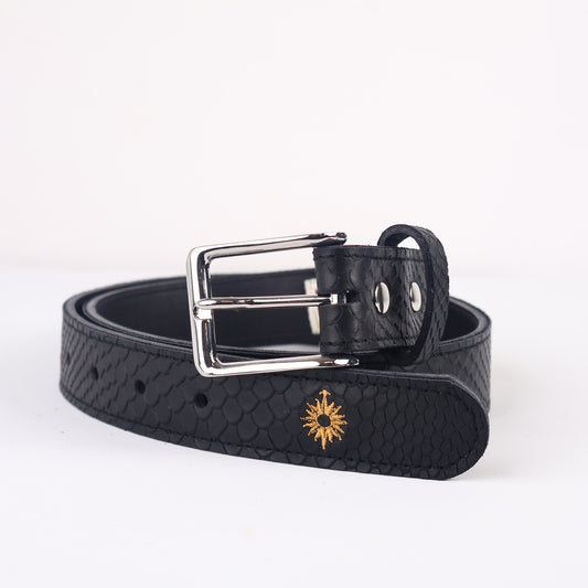 Strato 3.0 Belt: Black Boa + Black