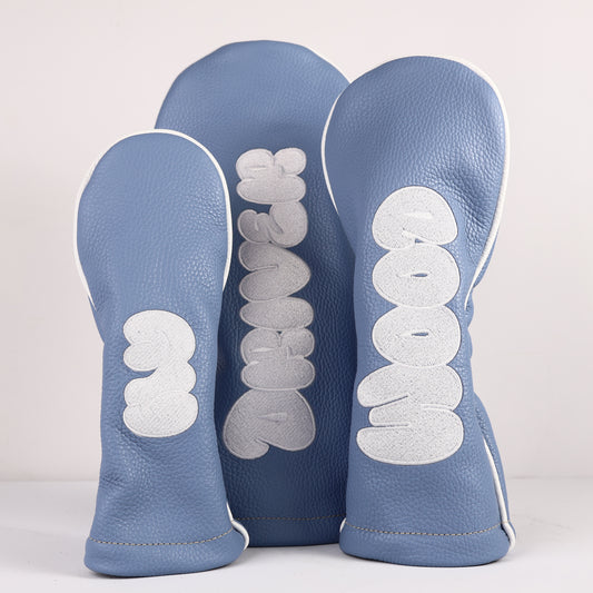 Headcover Set: Carolina Blue + Pure White