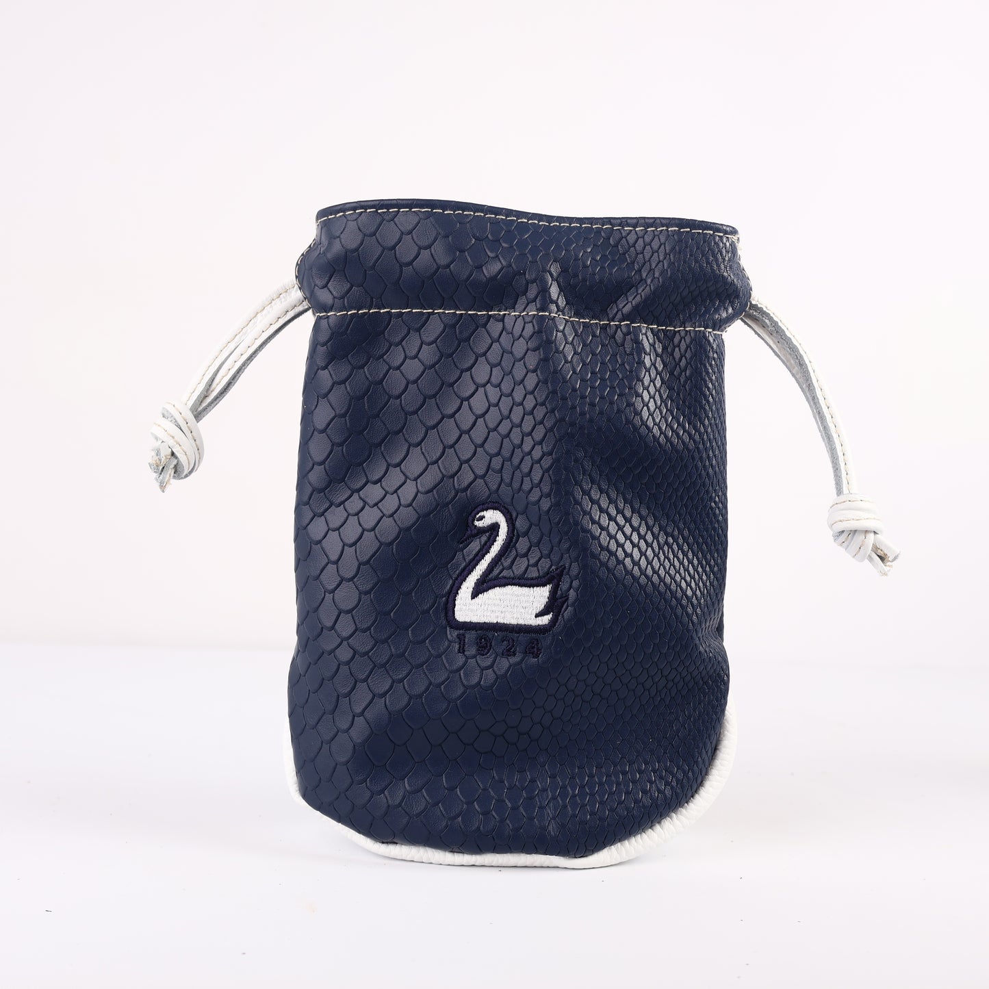Valuables Pouch: Navy Boa + Pure White