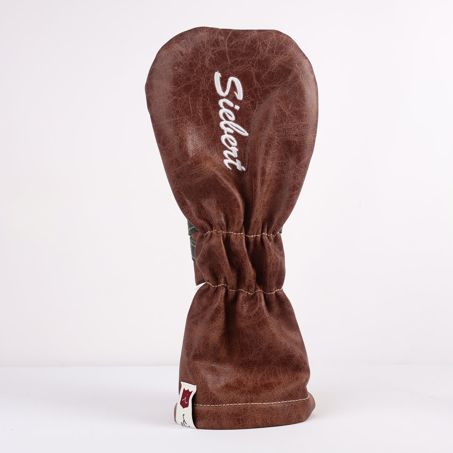 Driver Headcover: Tobacco Brown + Olive + White Boa