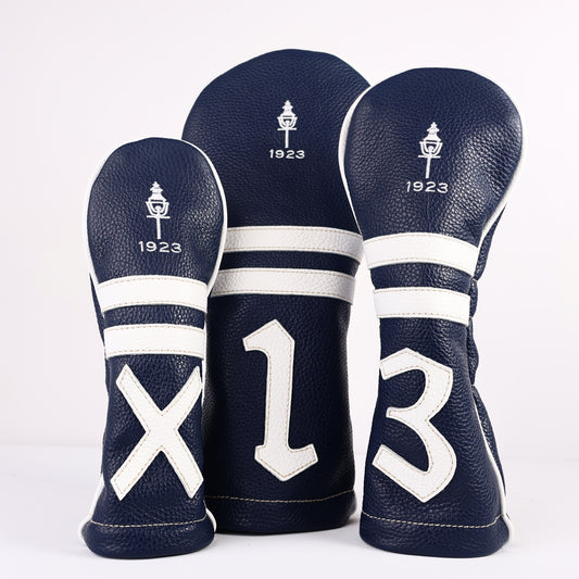 Headcover Set: Navy + Pure White