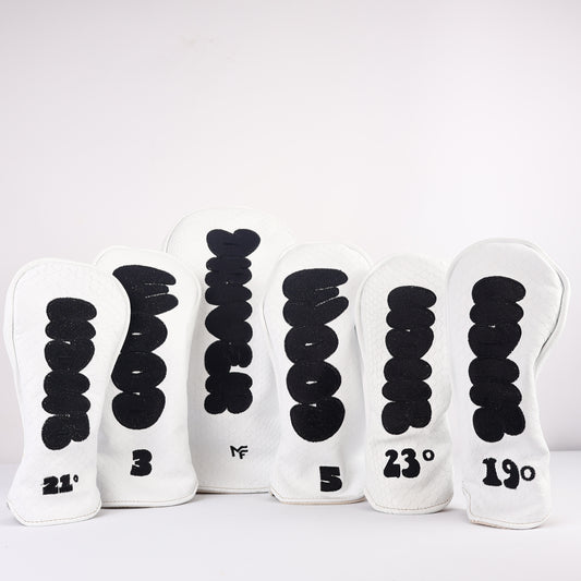 Triptych Headcover Set: White Boa + Pure White