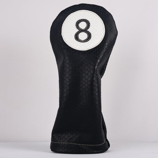 Driver Headcover: Black Boa + White Boa