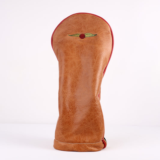 Driver Headcover: Carmel + Sunday Red