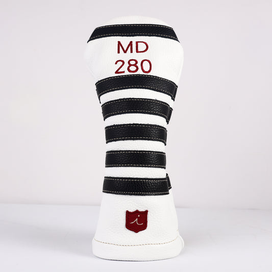 Mini Driver Headcover: Pure White + Pitch Black