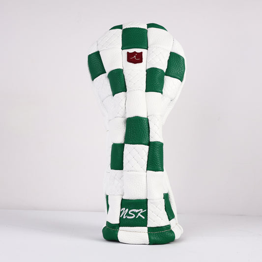 Patch Work Driver Headcover: Pure White + Masters Green