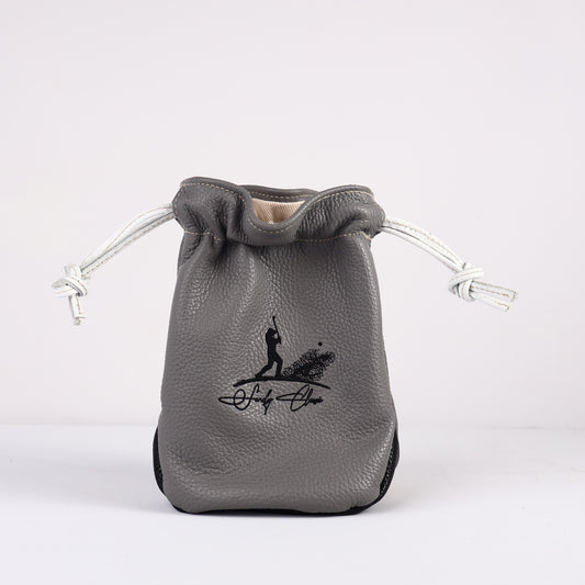 Valuables Pouch: Granite Grey + White Boa