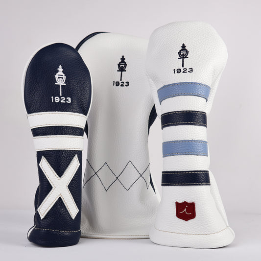 Headcover Set: Navy + Pure White + Carolina Blue