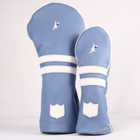 Headcover Set: Carolina Blue + Pure White