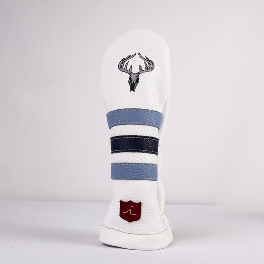 Hybrid Headcover: Pure White + Navy + Carolina Blue