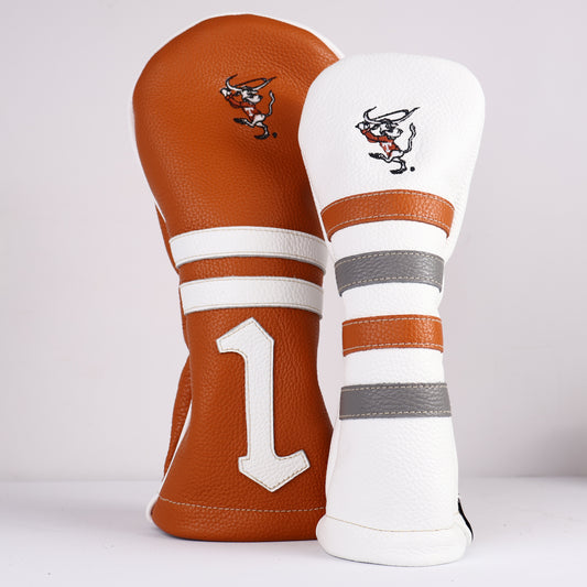 Headcover Set: Texas Orange + Pure White + Granite Grey