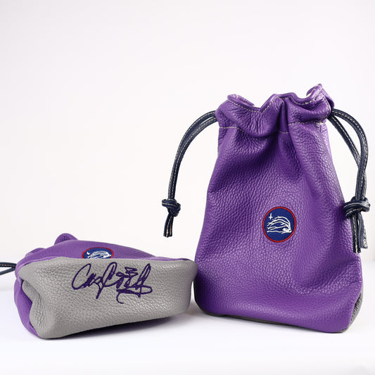 XL Valuables Pouch: Laker Purple + Navy + Granite Grey