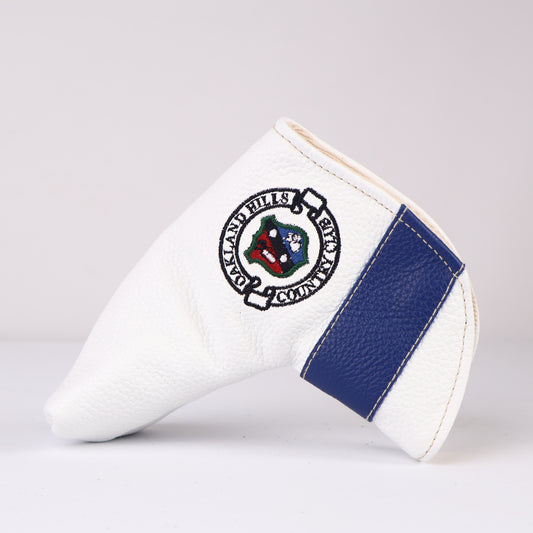 Blade Putter Headcover: Pure White + True Blue