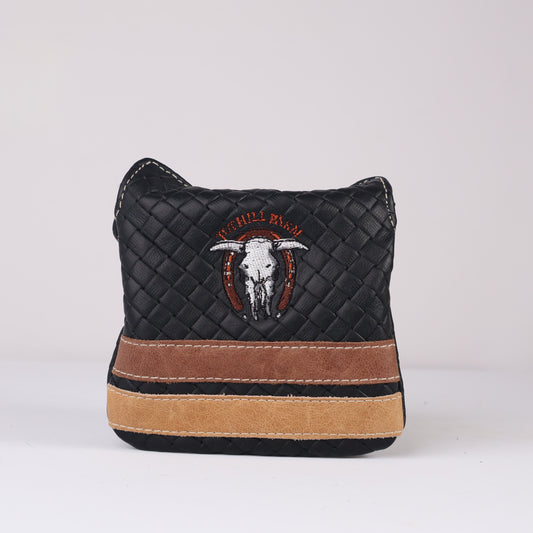 Full Mallet Headcover: Black Sassari + Vermont Honey + Tobacco Brown