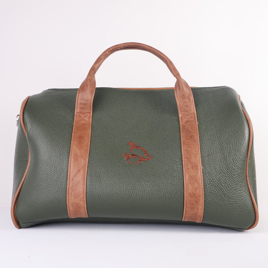 Daily Duffel Bag: Olive + Tobacco Brown