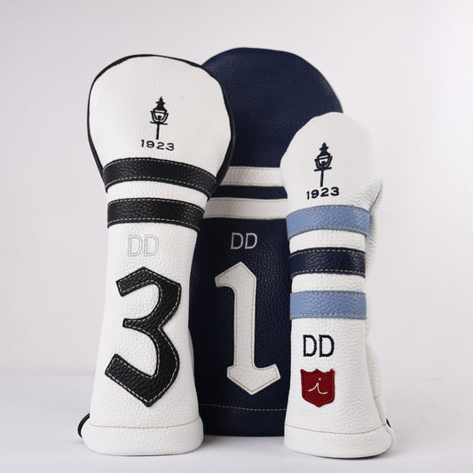 Headcover Set: Navy + Pure White + Pitch Black + Carolina Blue