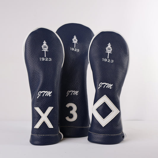 Headcover Set: Navy + Pure White
