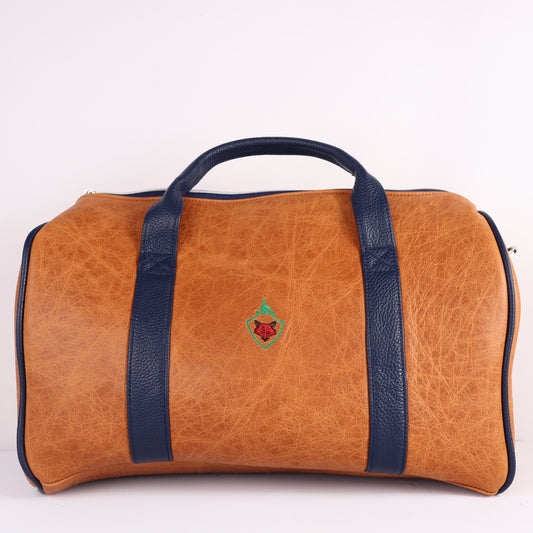 Daily Duffel Bag: Carmel + Navy