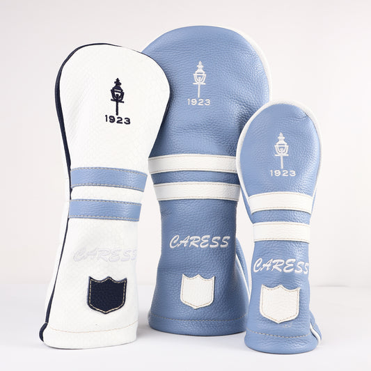 Headcover Set: Carolina Blue + Pure White