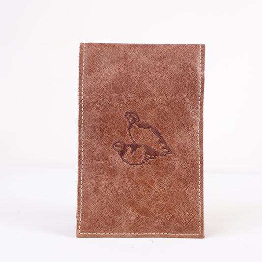 Yardage Book Cover: Tobacco Brown