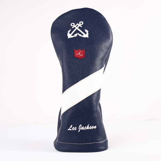Driver Headcover: Navy + Pure White