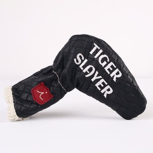 Small Cloud Putter Headcover: Black Sassari