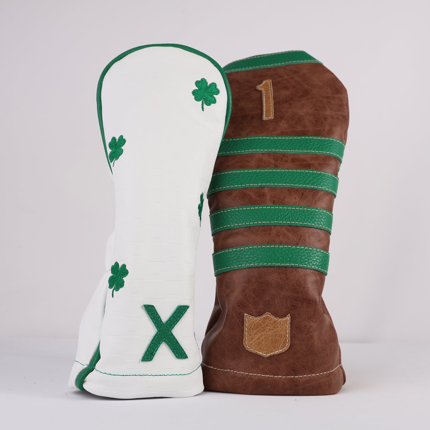 Headcover Set: The Grid + Masters Green  + Tobacco Brown + Vermont Honey