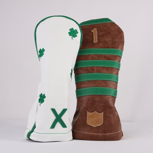 Headcover Set: The Grid + Masters Green  + Tobacco Brown + Vermont Honey