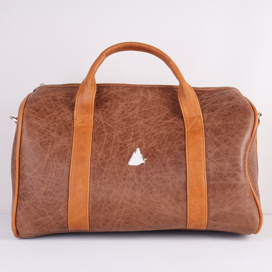 Daily Duffel Bag: Tobacco Brown + Carmel