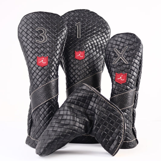 Headcover Set: Black Sassari + Pitch Black