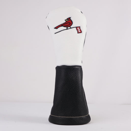 Wood Headcover: Pure White + Pitch Black